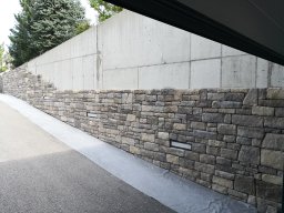 Kunststeinverblender im Aussenbereich